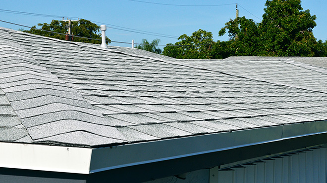 Gray shingle roof in Sunrise, FL