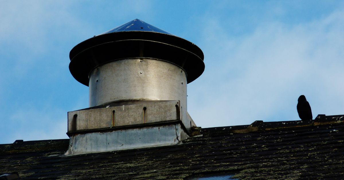 Roof vent on shingle roof