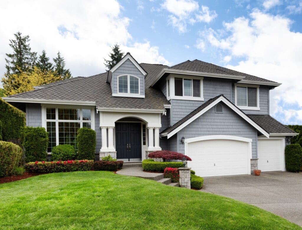 a big house with cool roof